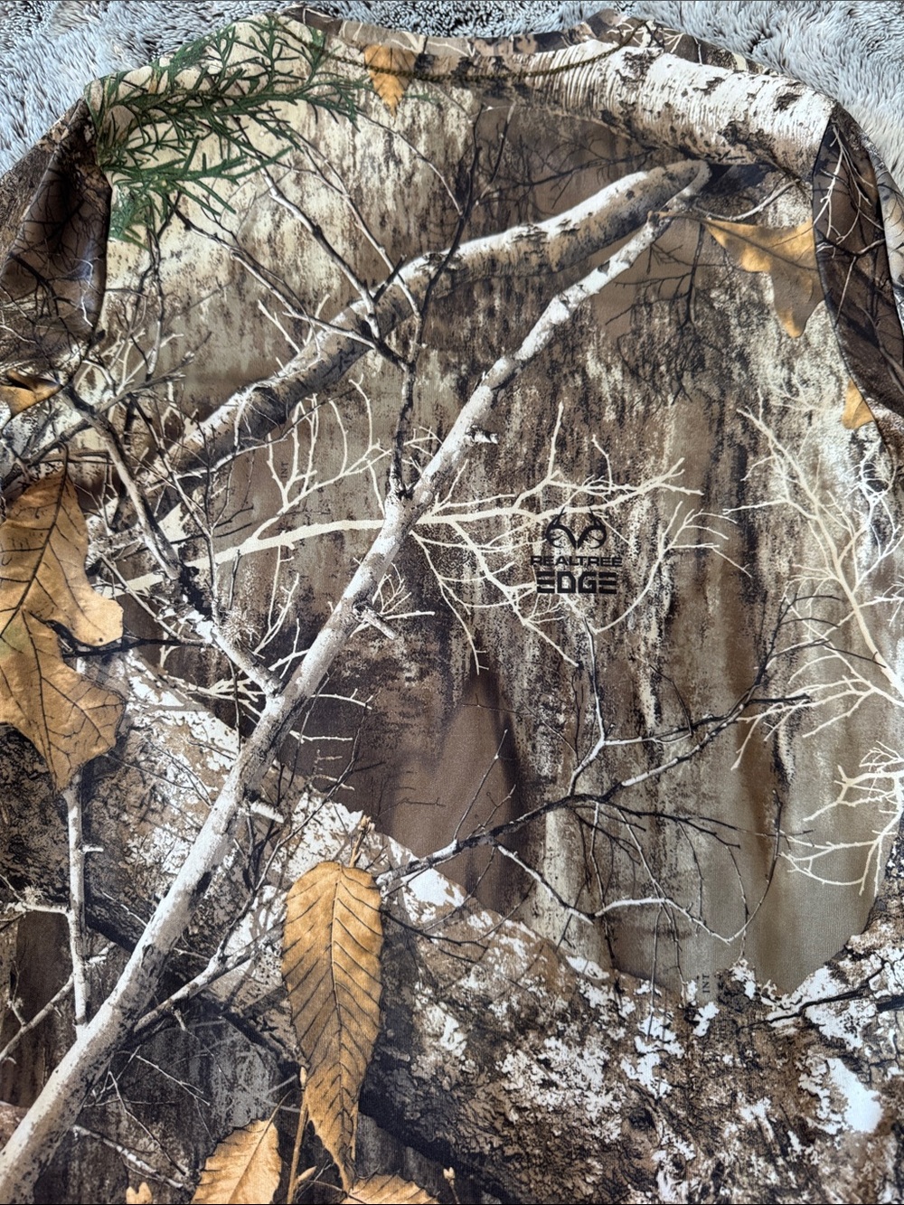 Realtree Forest Edge Camouflage Long Sleeve Performance Boys 8 Shirt Outdoors - Picture 8 of 12
